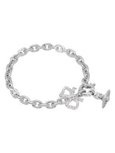 Vivienne Westwood RIGOBERTA CHAIN BRACELET - PLATINUM / WHITE
