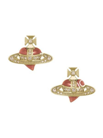 Vivienne Westwood NEW DIAMANTE HEART EARRINGS