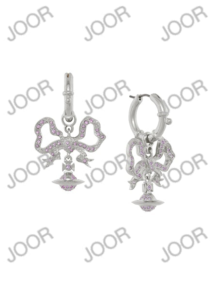 Vivienne Westwood FLORINDELLA EARRINGS - Platinum/Violet