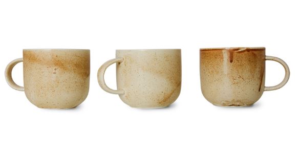 HKliving Chef Ceramics: Mug, Cream Brown