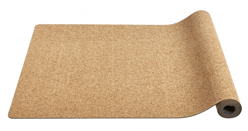 YOGA mat, cork w. black rubber