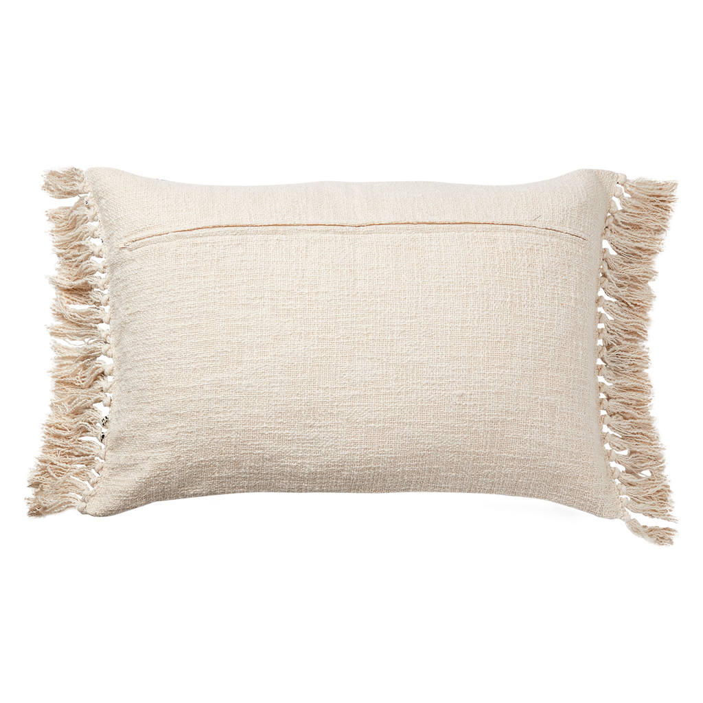 FERNANDO Cushion cover, Natural/black/rust