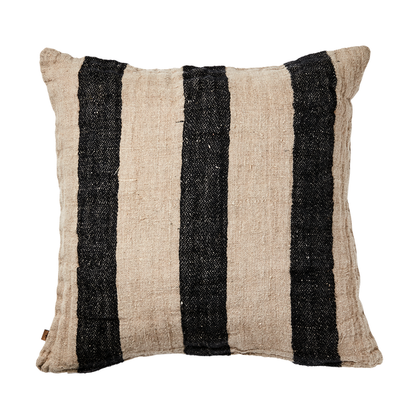 FERNANDO Cushion cover, Natural/black