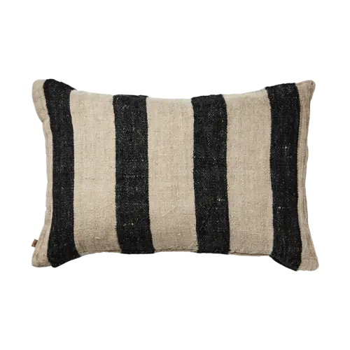 FERNANDO Cushion cover, Natural/black
