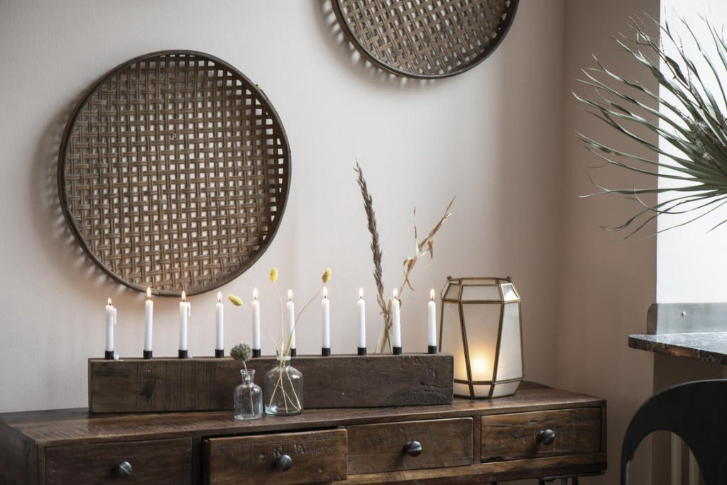 Console table recycled wood