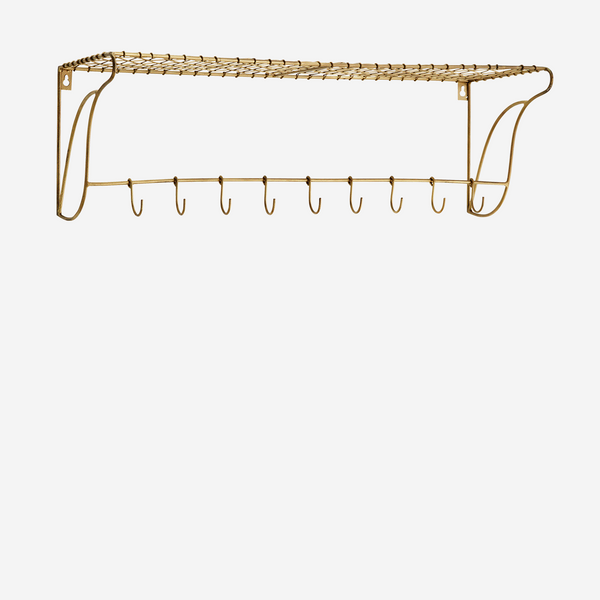 SHELF W/ HOOKS