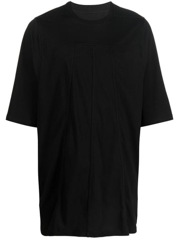 RICK OWENS  GRID CREWNECK SS T - BLACK