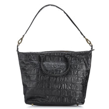 CollardManson Elke Bag - Black Croc Leather