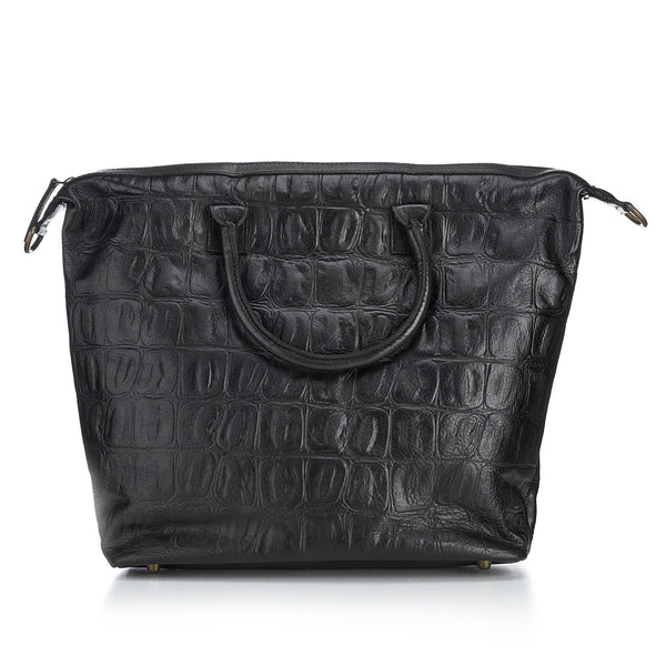 CollardManson Elke Bag - Black Croc Leather