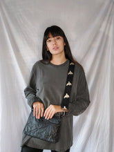 Florrie bag - cloudy - black crow strap