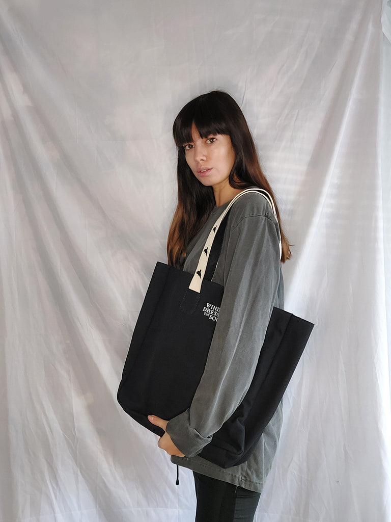 WDTS - Black Canvas - tote