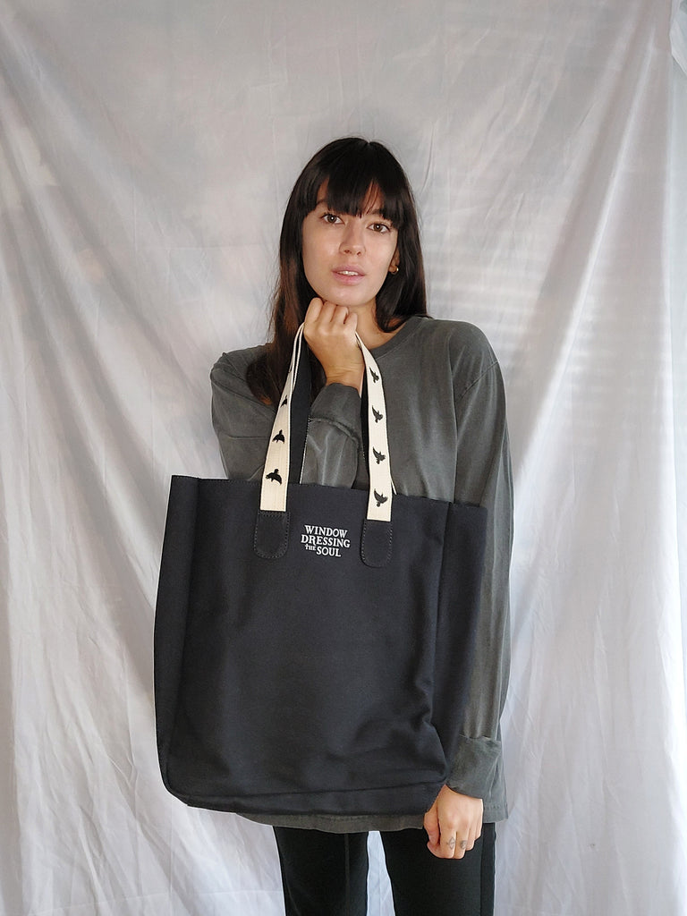 WDTS - Black Canvas - tote