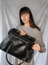 CollardManson Doctors Bag - Black Leather