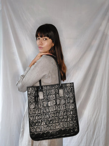 Heida bag - black croc