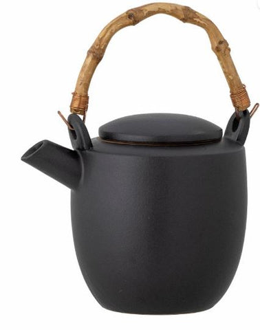 Joanna Teapot, Black, Stoneware