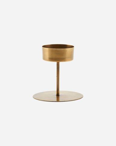 Tealight holder, Anit, Antique brass