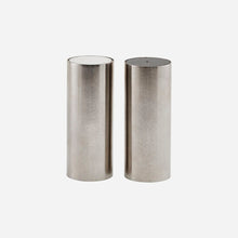 Salt and Pepper Set, Tall, Brushed Silver