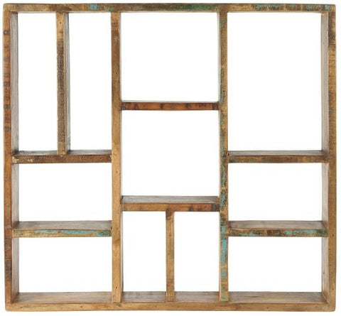 Wall shelf w/different kinds of rooms UNIQUE can hang horizontal and vertical