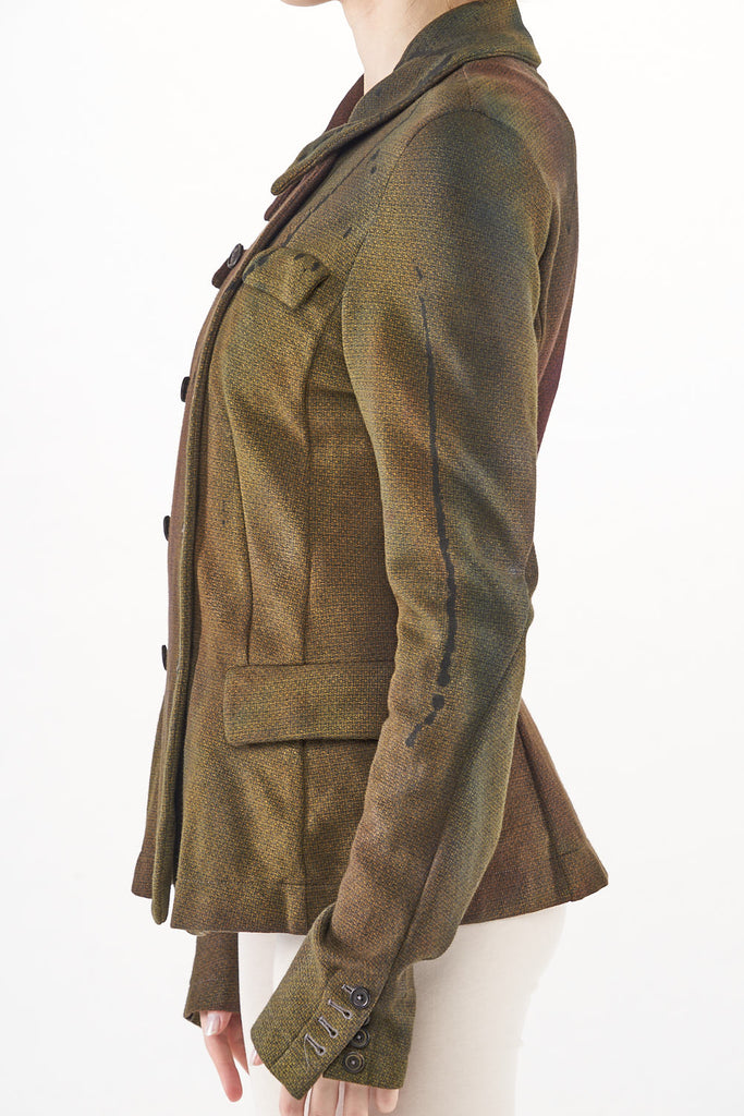Rundholz AW22 Mainline 1161109 Jacket Kobalt Check Paint