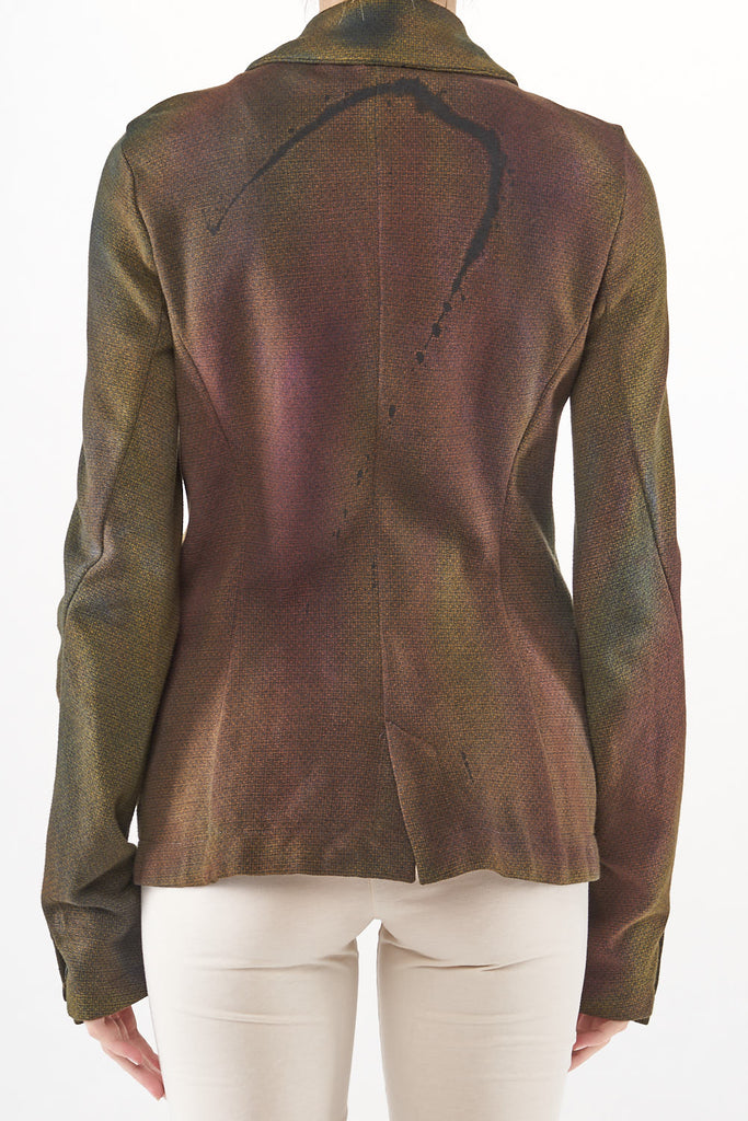 Rundholz AW22 Mainline 1161109 Jacket Kobalt Check Paint