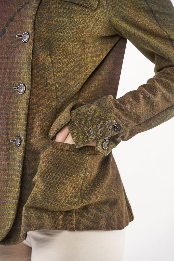Rundholz AW22 Mainline 1161109 Jacket Kobalt Check Paint