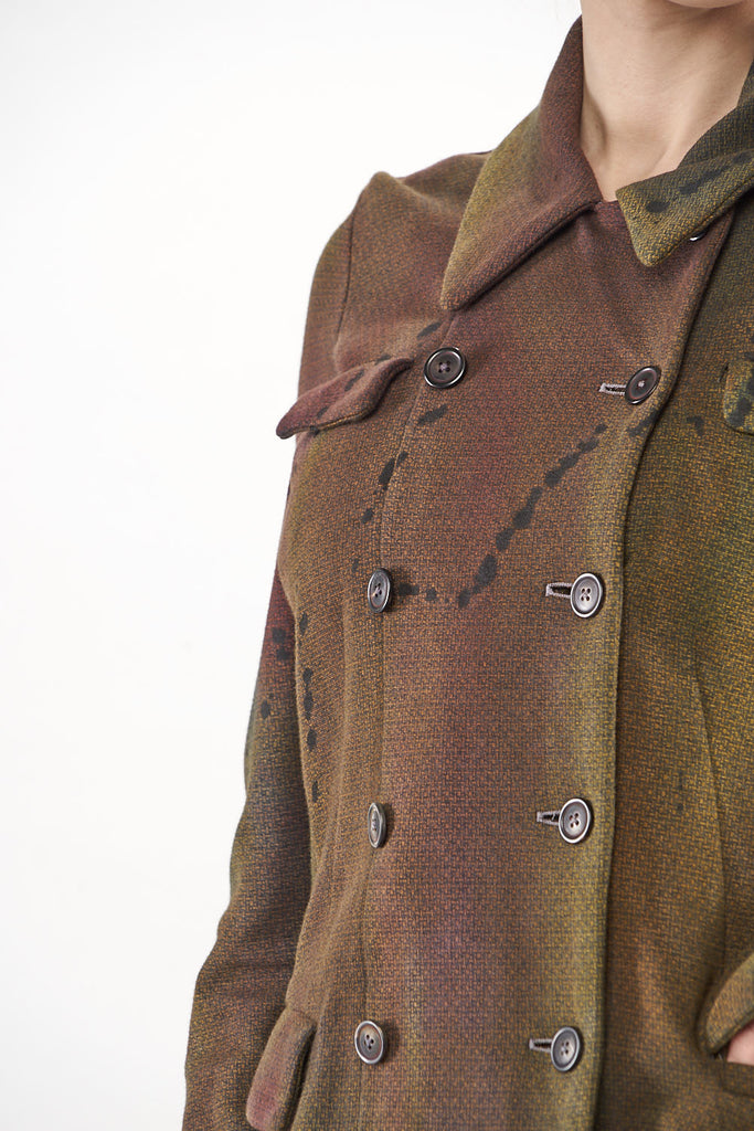 Rundholz AW22 Mainline 1161109 Jacket Kobalt Check Paint