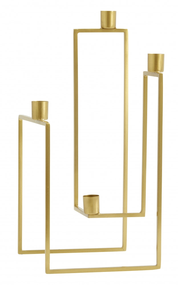 ORA candle holder, brass, f/4 candles