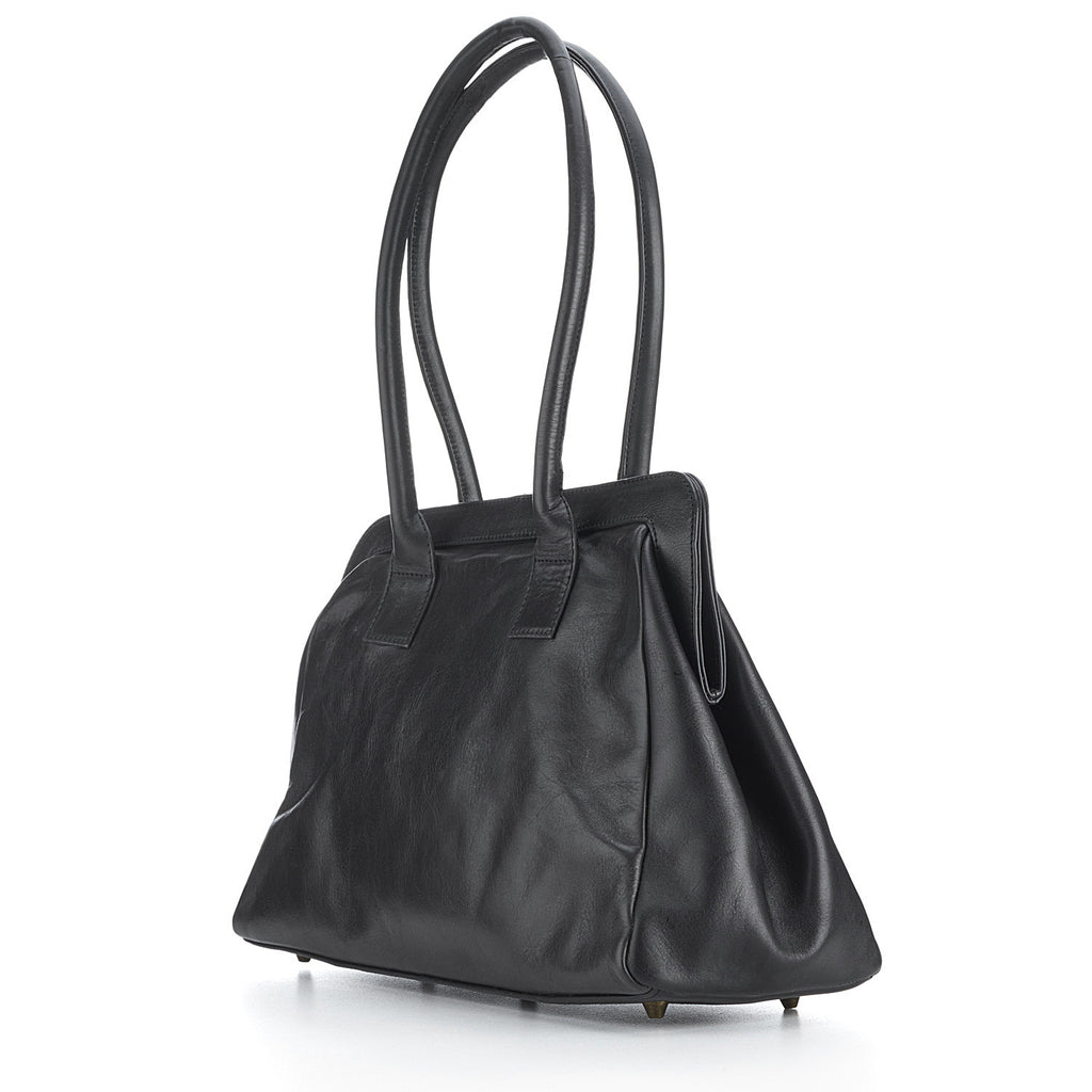 CollardManson Doctors Bag - Black Leather