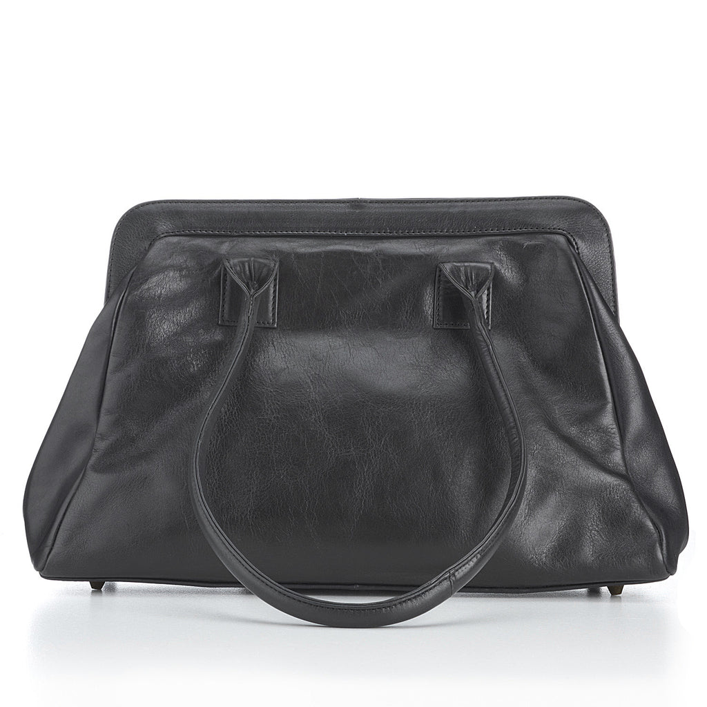 CollardManson Doctors Bag - Black Leather