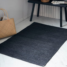 Rug, Hempi, Black (90x60cm)