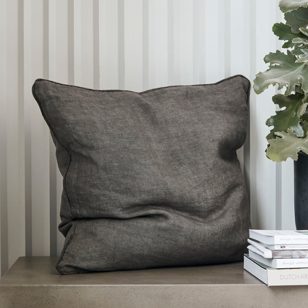 Cushion Cover, Sai, Dark grey