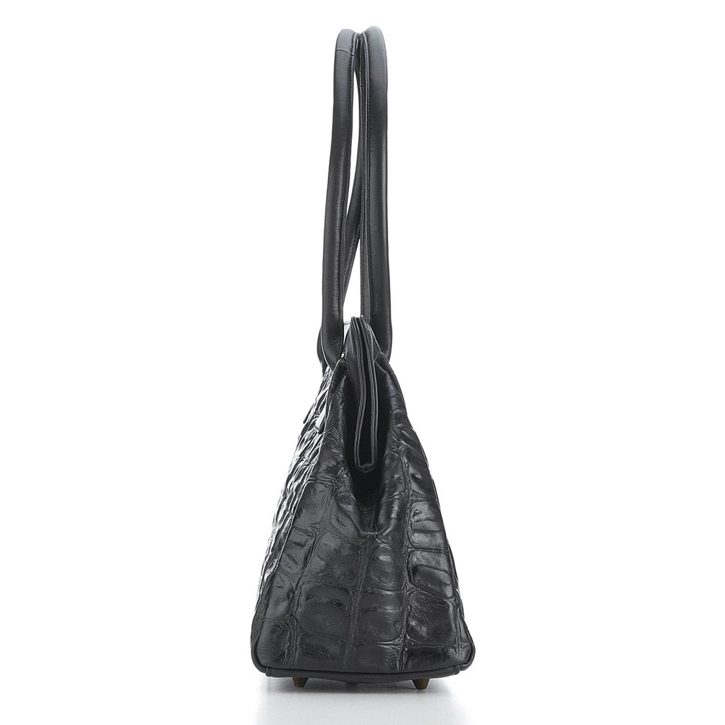 CollardManson Doctors Bag - Black Croc | CollardManson