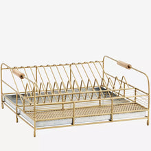 Madam Stoltz Iron Dish Rack w/ Drip Tray