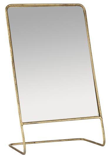 Table mirror inclined