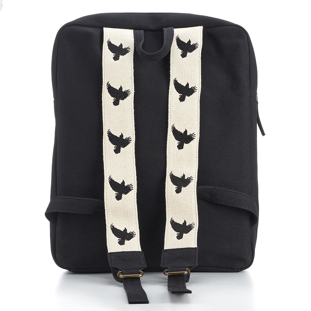 WDTS Backpack- Black Canvas - crow backpack