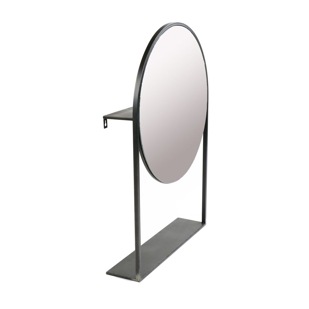 FRAX - MIRROR - METAL - L 52,5 X W 12 X H 76,5 CM - BLACK