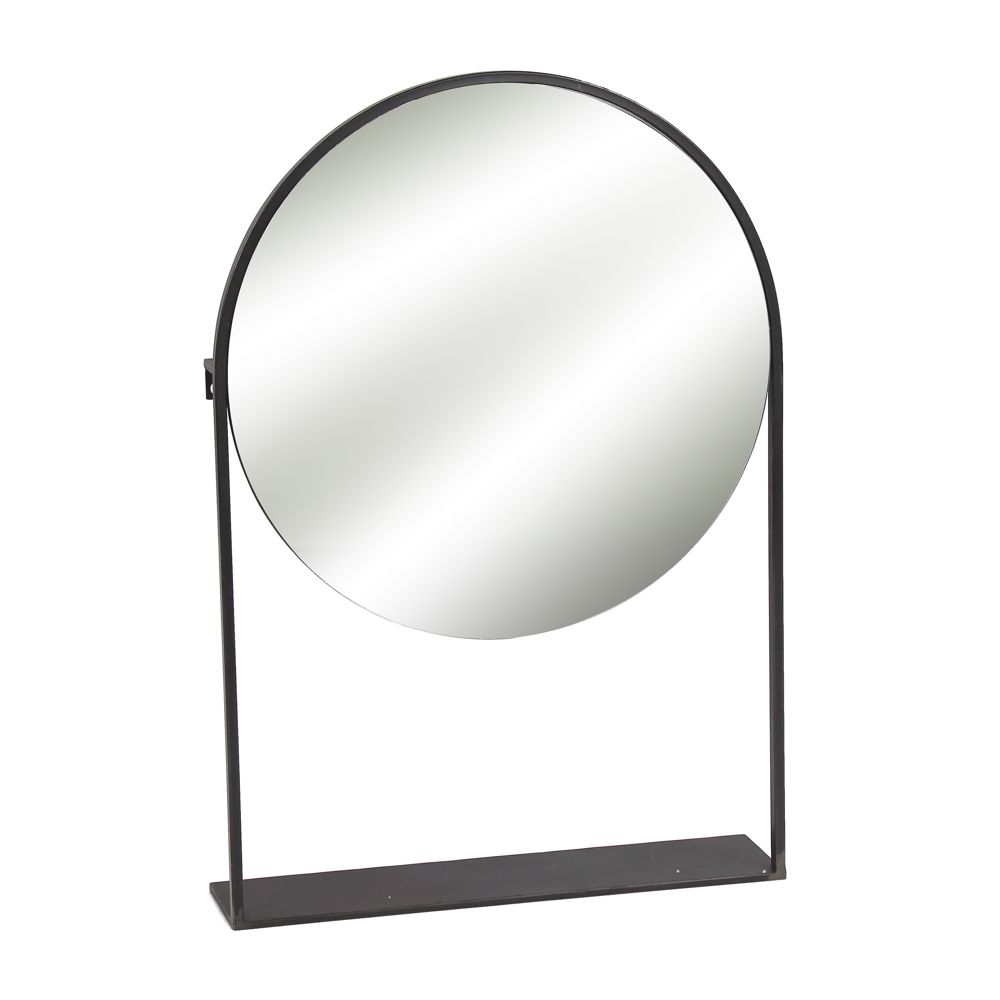 FRAX - MIRROR - METAL - L 52,5 X W 12 X H 76,5 CM - BLACK