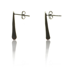 925 Silver Oxidised Twist Earrings