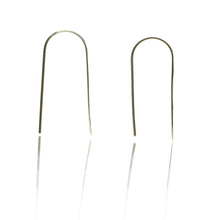 925 Silver Staple Earrings - Oxidised