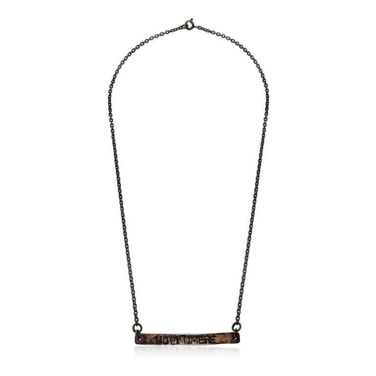 WDTS 925 Silver Necklace - NOLI TIMERE -  Mixed Finish