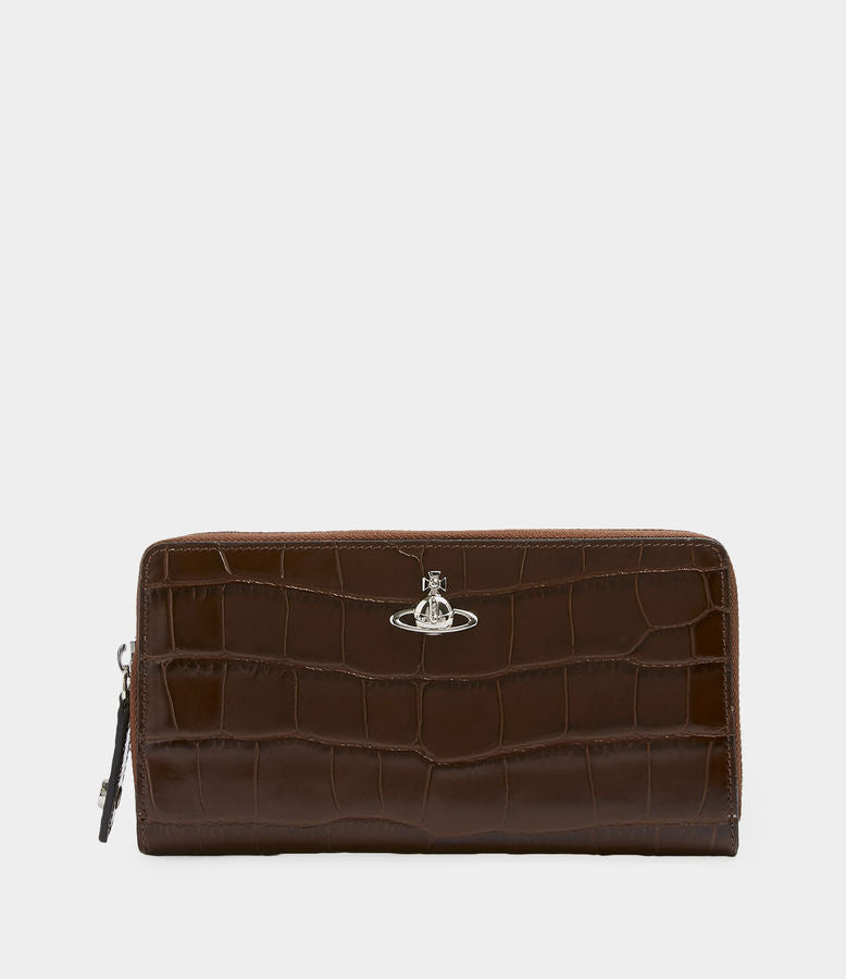 Vivienne Westwood Lisa Zip Round Wallet - Brown