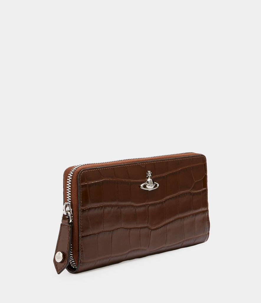Vivienne Westwood Lisa Zip Round Wallet - Brown