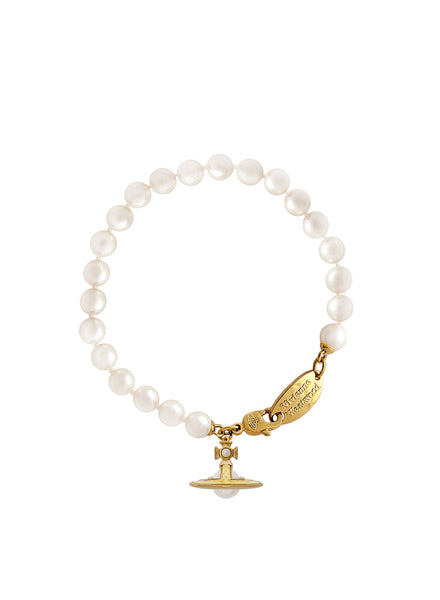 Vivienne Westwood Simonetta Pearl Bracelet - Gold Tone/ yellow