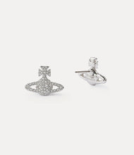 Vivienne Westwood Grace Bas Relief Stud Earrings - Platinum/crystal