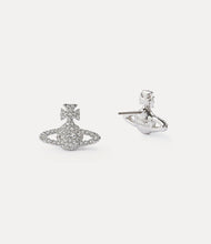 Vivienne Westwood Grace Bas Relief Stud Earrings - rhodium/crystal