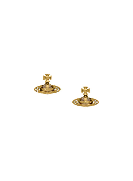 Vivienne Westwood Pina Bas Earrings - gold crystal