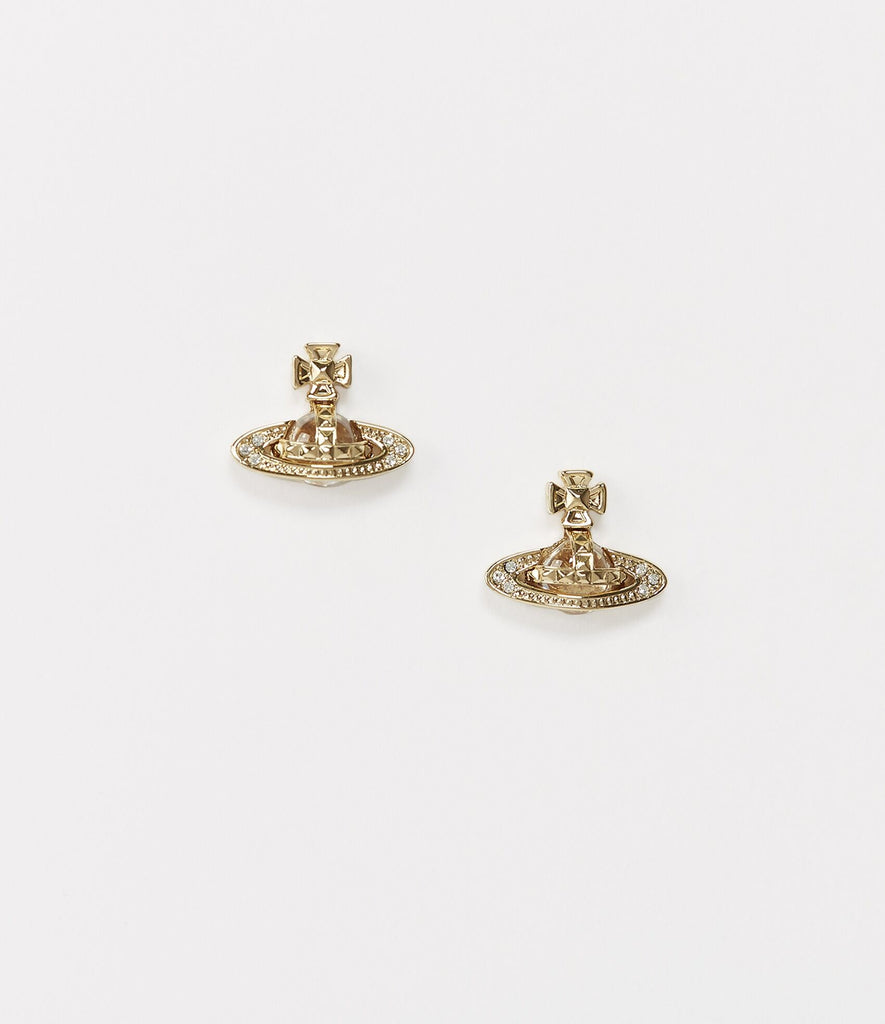 Vivienne Westwood Pina Bas Earrings - gold crystal
