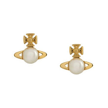Vivienne Westwood Balbina Earrings - Gold Cream Pearl