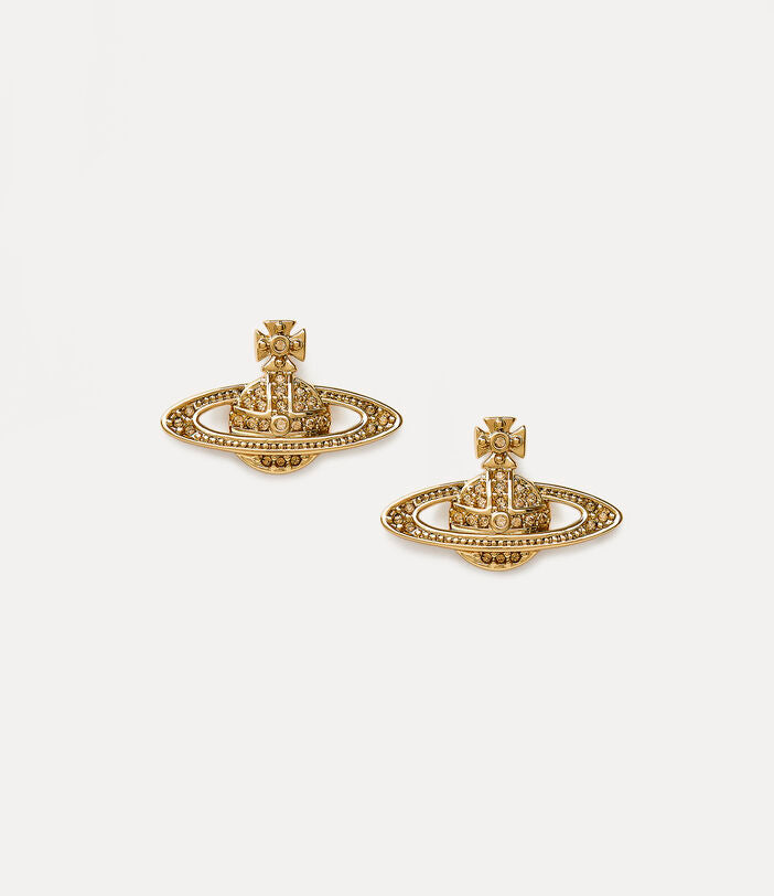 Vivienne Westwood Mini Bas Relief Earrings - Gold