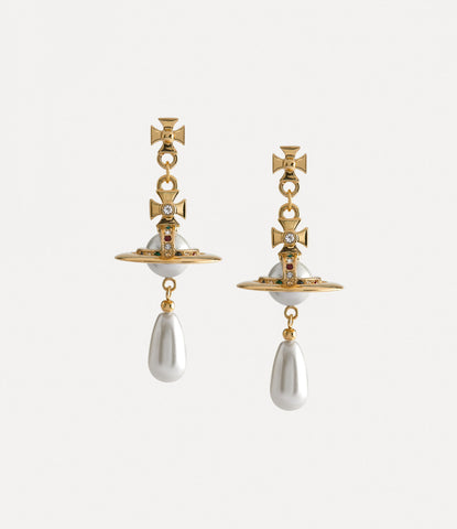 Vivienne Westwood Pearl Drop Earrings - Gold / Pearl